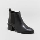 Women's Ellie Faux Leather Chelsea Bootie - A New Day Black