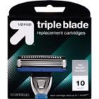Men's 3 Blade Cartridges 10ct - Up & Up (fits Gillette