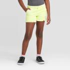 Girls' Pull-on Jean Shorts - Cat & Jack Neon Citron
