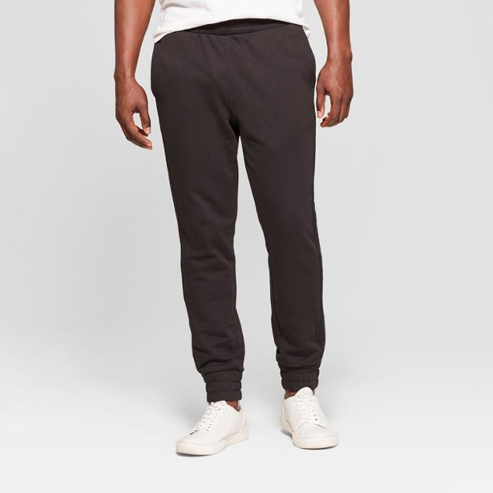 Men's Stretch Regular Fit Jogger Lounge Pants - Goodfellow & Co Black