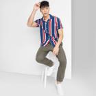 Adult Short Sleeve Button-down Shirt - Original Use Blue