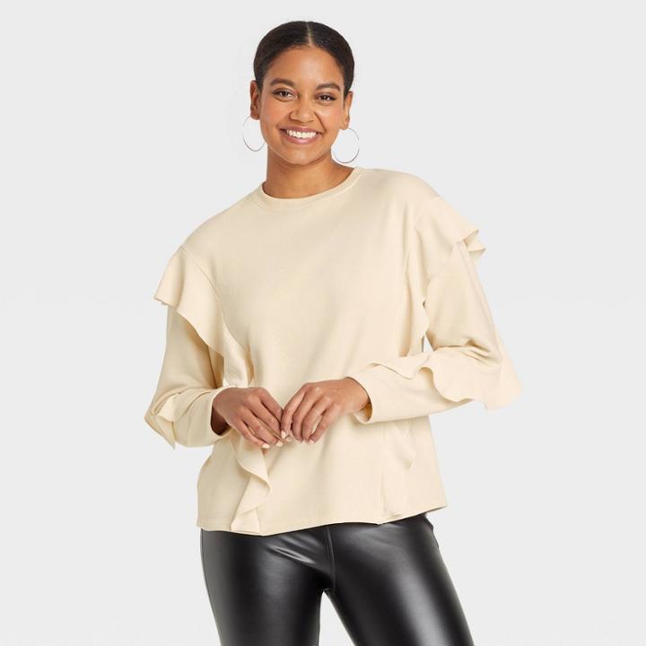 Women's Sweatshirt - A New Day Beige