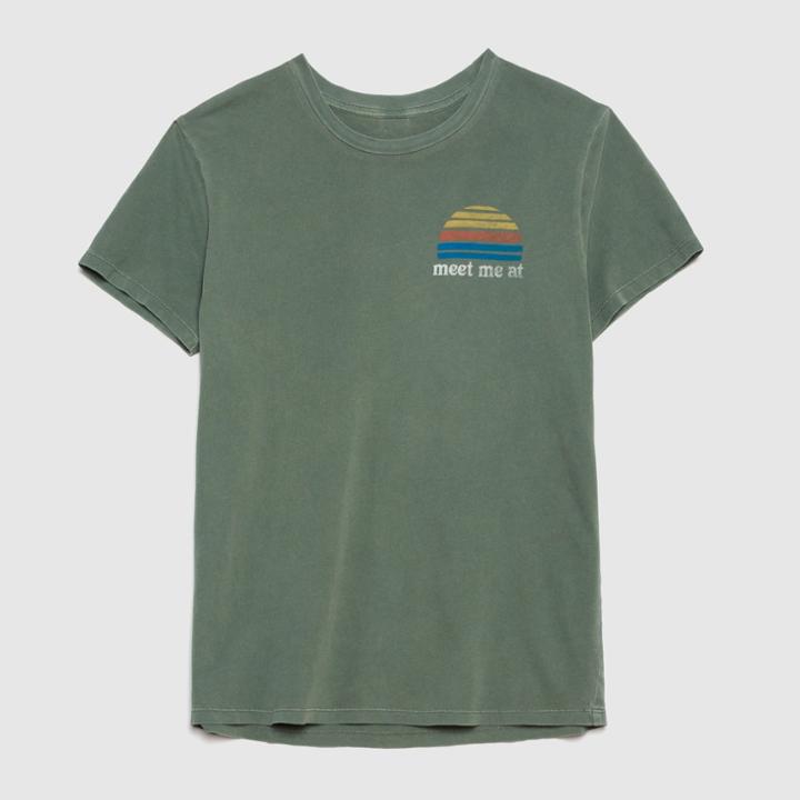 Women's Plus Size Short Sleeve Sunrise T-shirt - Junk Food (juniors') Green