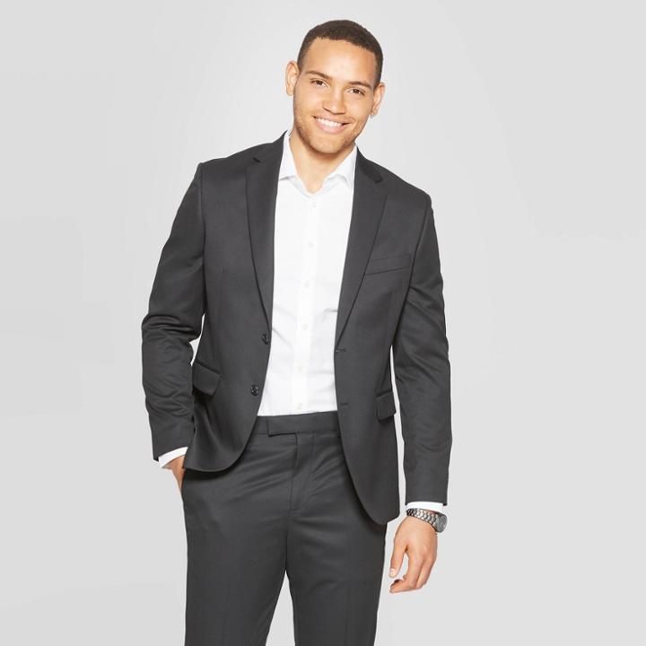 Target Men's Slim Fit Suit Jacket - Goodfellow & Co Black
