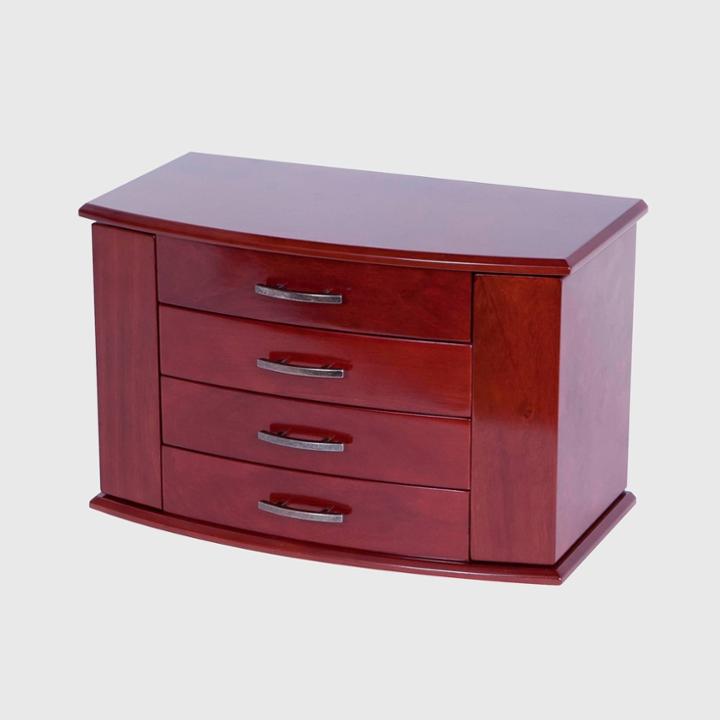 Mele Designs Sutton Women's Upright Jewelry Box-dark Burlwood Walnut, Brown