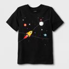 Kids' Short Sleeve Space Graphic T-shirt - Cat & Jack Black