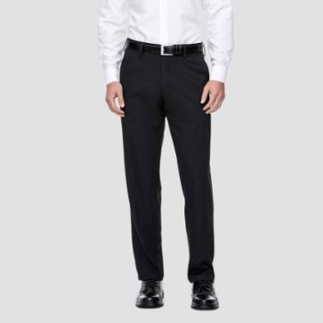 Haggar H26 Men's Tall Straight Fit Performance Pants Black