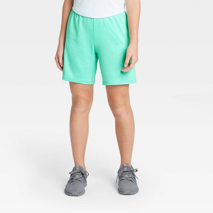Girls' 6 Performance Shorts - All In Motion Mint Xs, Girl's, Green