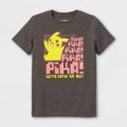 Boys' Pokemon Short Sleeve Graphic T-shirt - Gray