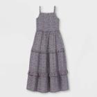 Girls' Floral Tiered Maxi Dress - Cat & Jack Gray