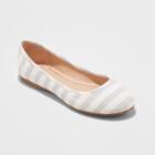 Women's Everly Wide Width Round Toe Ballet Flats - Universal Thread Ivory 5.5w, Size: