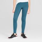 Girls' Jacquard Premium Performance Leggings With Pockets - C9 Champion Jade Green Heather