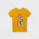 Girls' Flip Sequin Giraffe Short Sleeve T-shirt - Cat & Jack Yellow