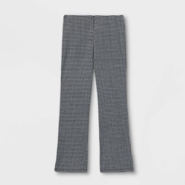 Girls' Plaid Flair Pull-on Pants - Art Class Black
