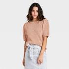 Women's Crewneck Pullover Sweater - Universal Thread Light Brown