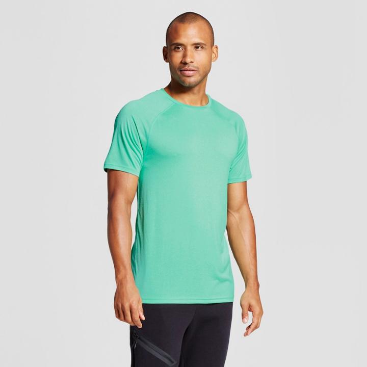 Men's Tech T-shirt - C9 Champion Emerald Gem Green Heather M, Emerald Green