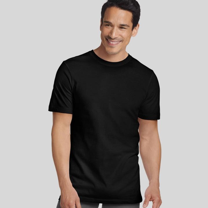 Jockey Generation Men's Stay New Cotton 3pk Crew Neck Short Sleeve T-shirt - Black