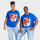 No Brand Black History Month Adult Plus Size 5 Friends Short Sleeve T-shirt - Dark Blue