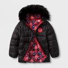 Boys' Marvel Spider-man Down Parka - Black