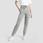Hue Studio Women's Super Soft Joggers With Pockets - Heather Gray