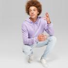 Men's Oversized Hooded Sweatshirt - Original Use Violet Tulip