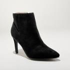 Women's Norelle Microsuede Wide Width Stiletto Pointed Fashion Boots - A New Day Black 10w,