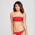 Women's Sport Elastic Bandeau Bikini Top - Xhilaration Red