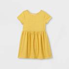 Toddler Girls' Short Sleeve Dress - Cat & Jack Yellow