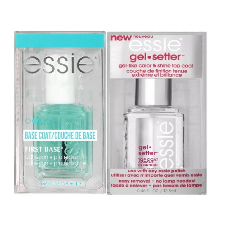 Essie First Base Coat And Gel Setter Top Coat Bundle