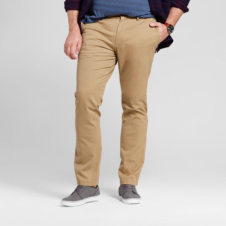 Men's Big & Tall Slim Fit Hennepin Chino Pants - Goodfellow & Co Tan