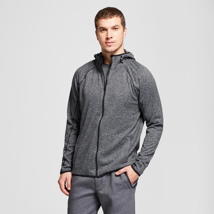 Men's Fleece Full Zip Sweatshirt - C9 Champion Black Heather