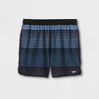 Speedo Men's 5.5 Anthracite Thread Print Swim Trunk - Black