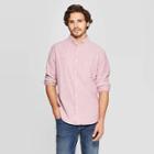 Men's Standard Fit Long Sleeve Whittier Oxford Button-down Shirt - Goodfellow & Co Burgundy Mist Xl, Men's, Red Blue