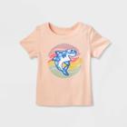 Toddler Adaptive Short Sleeve Graphic T-shirt - Cat & Jack Light Peach