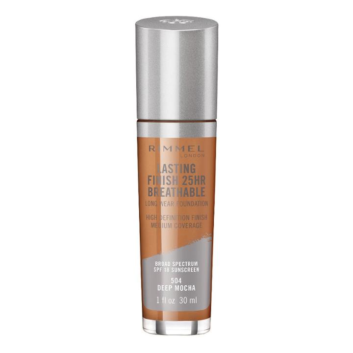 Rimmel Lasting Finish Breathable Foundation - 504 Deep Mocha