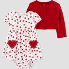 Baby Girls' 2pc Valentine's Day Dress Set - Just One You Made By Carter's Red Newborn