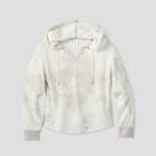 Women's Tie-dye Beautifully Soft Fleece Lounge Hooded Sweatshirt - Stars Above Cream Xxl, Women's, Beige