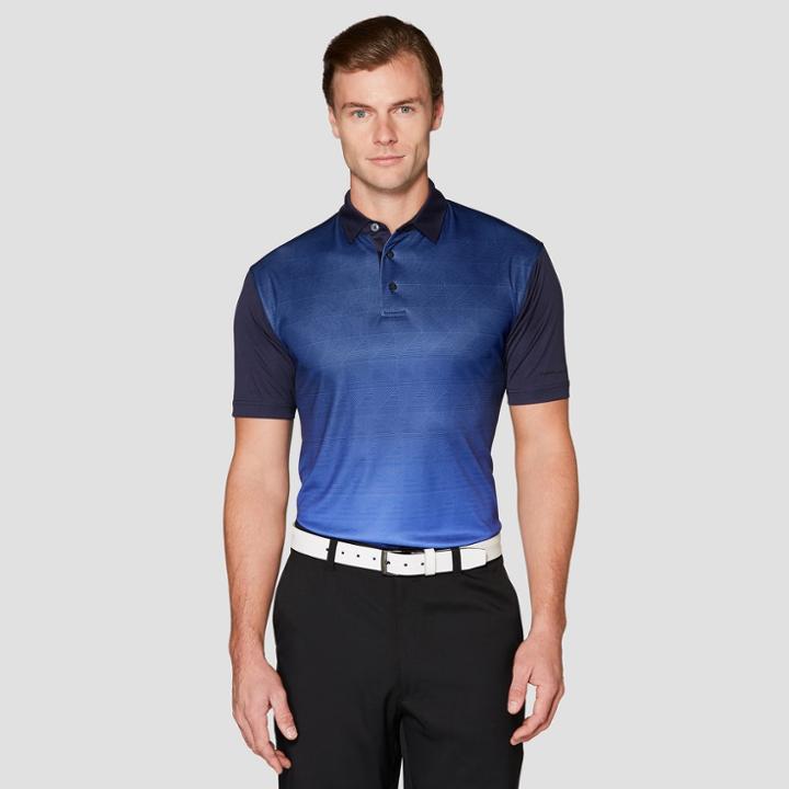Men's Mosaic Print Polo Shirt - Jack Nicklaus Peacoat