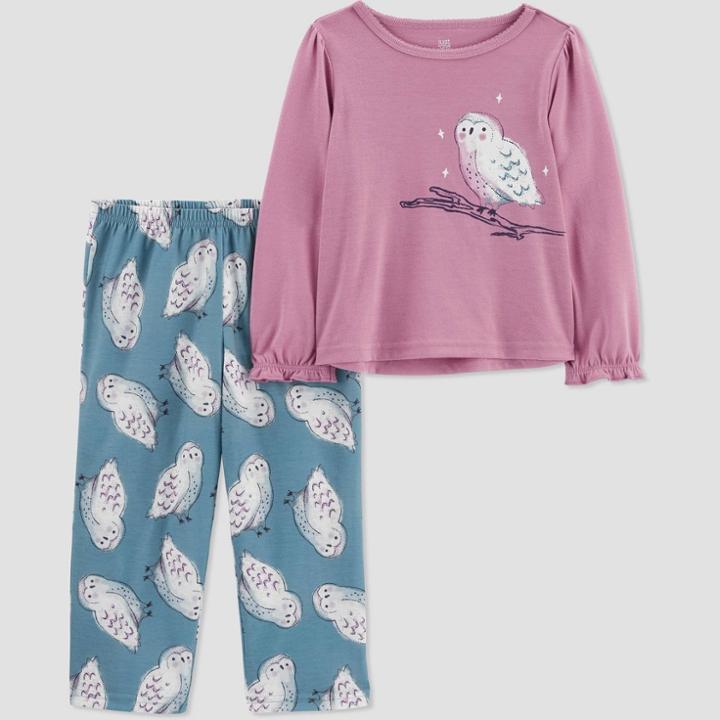 Carter's Just One You Toddler Girls' 2pc Owls And Stars Pajama Set - 12m, One Color
