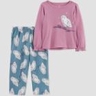Carter's Just One You Toddler Girls' 2pc Owls And Stars Pajama Set - 12m, One Color