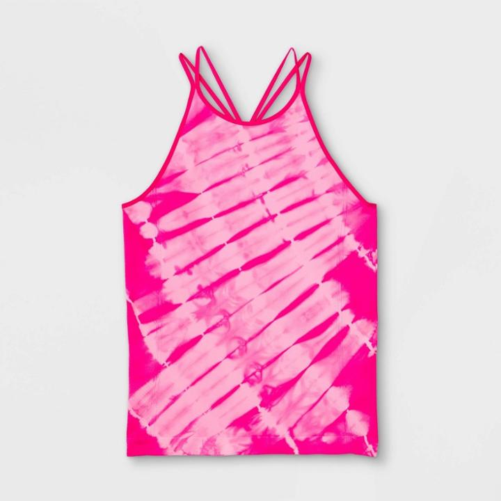 Girls' Seamless Racerback Tank Top - All In Motion Fuchsia