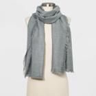 Women's Oblong Scarf - A New Day Gray One Size, Women's