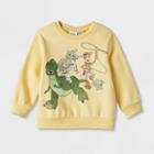 Disney Toddler Boys' Toy Story Printed Pullover Sweatshirt - Yellow