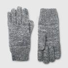 Isotoner Women's Recycled Knit Gloves - Gray