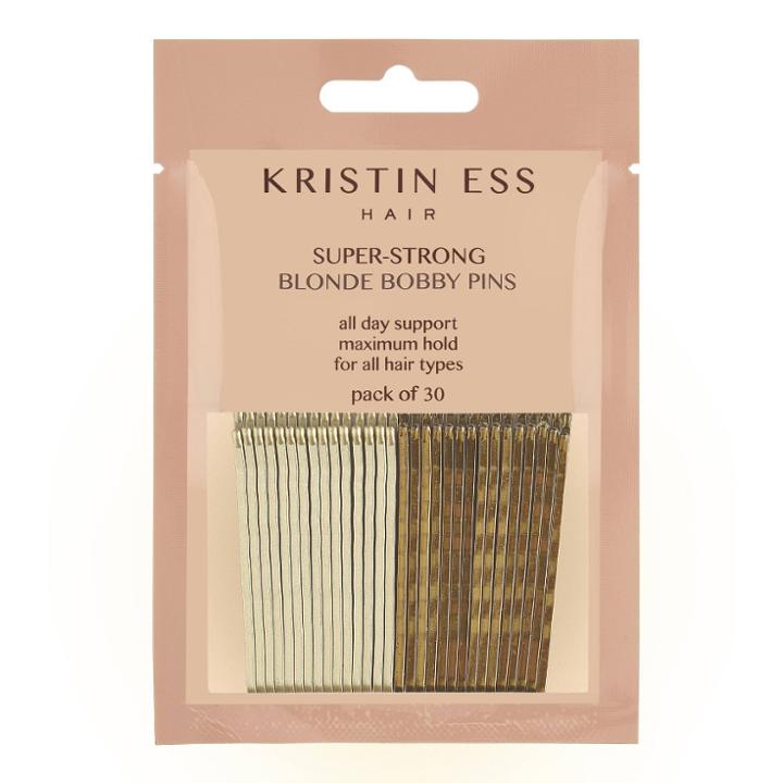 Kristin Ess Super-strong Blonde Bobby Pins - 30ct, Adult Unisex, Yellow