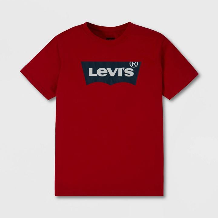 Levi's Boys' Batwing Logo Short Sleeve T-shirt - Red