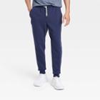 Men's Cotton Fleece Joggers - All In Motion Navy