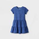 Girls' Short Sleeve Leopard Print Knit Dress - Cat & Jack Xs,