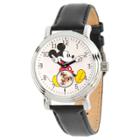 Women's Disney Mickey Mouse Silver Vintage Alloy Watch - Black,