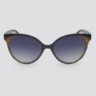 Women's Animal Print Cateye Plastic Sunglasses - A New Day Blue, Women's,